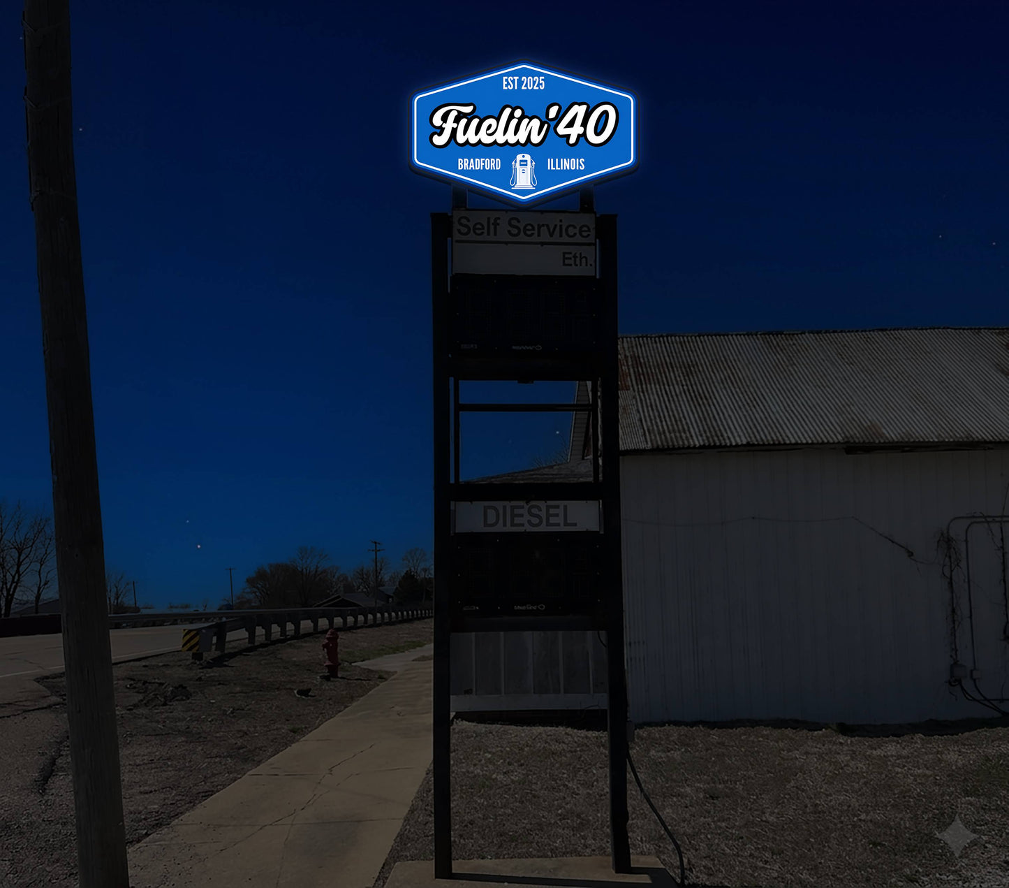 Custom Lightbox sign for Kal Knowles