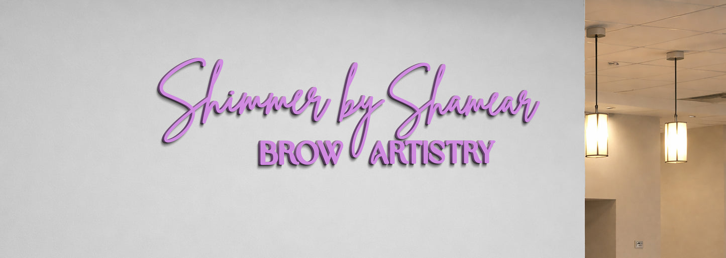 Custom 3D Metal Backlit Sign for Shamear Bridges