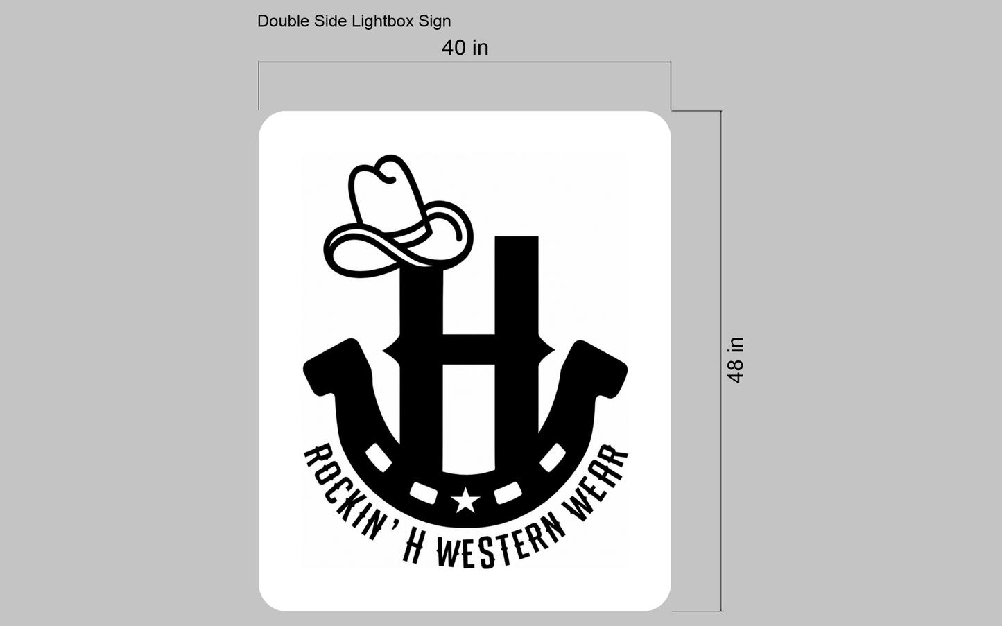 Custom Sign for Josh Hawthorn